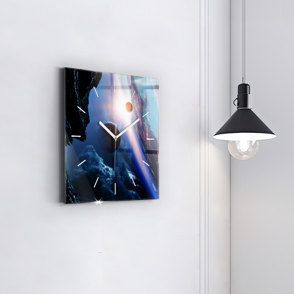 Square wall clock Great Galaxy
