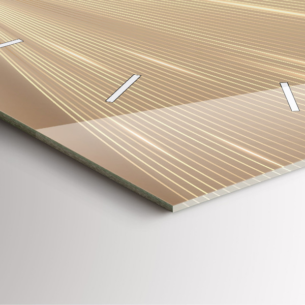 Square wall clock Abstract light