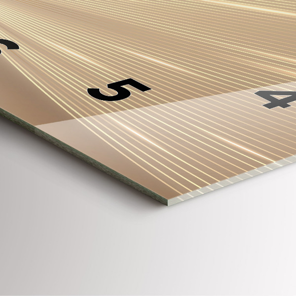 Square wall clock Abstract light