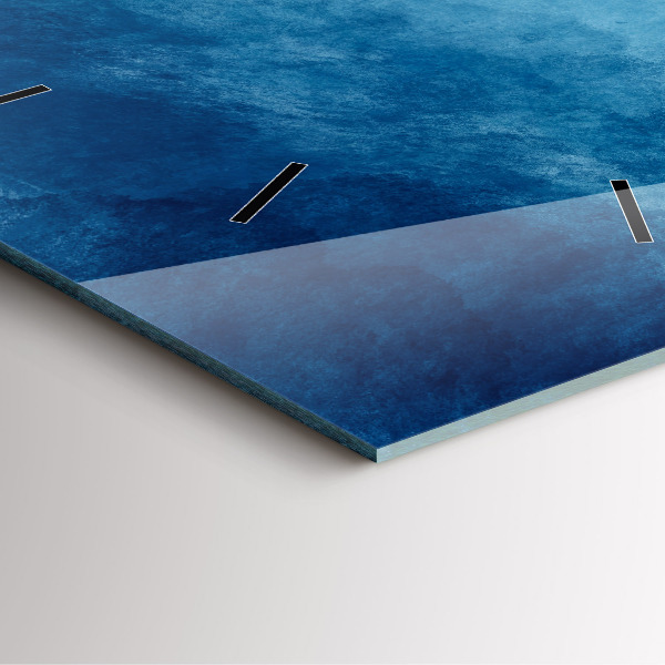 Square wall clock Abstraction water