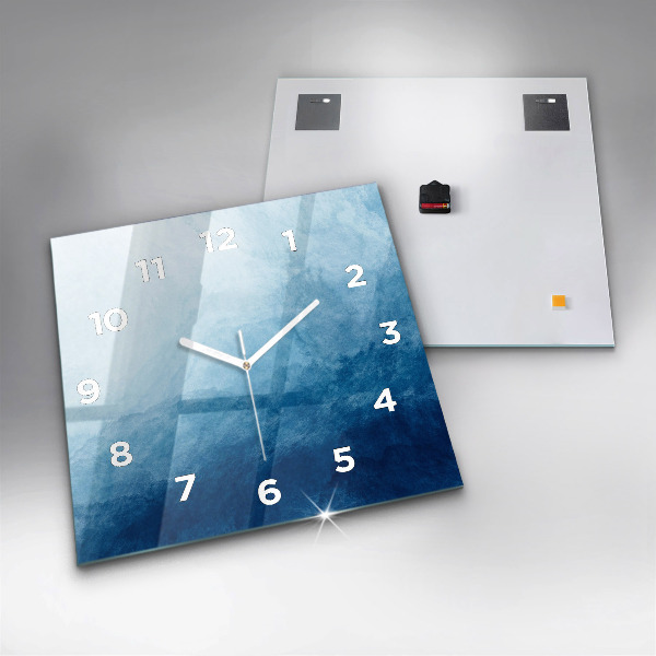 Square wall clock Abstraction water