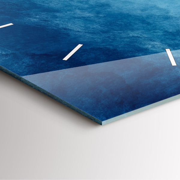 Square wall clock Abstraction water