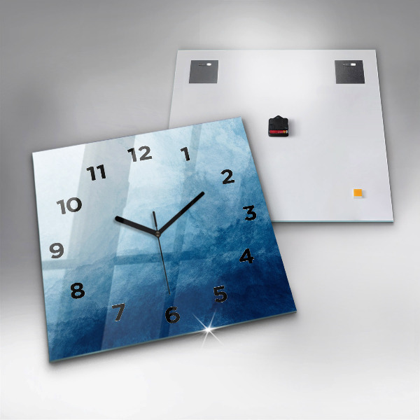 Square wall clock Abstraction water