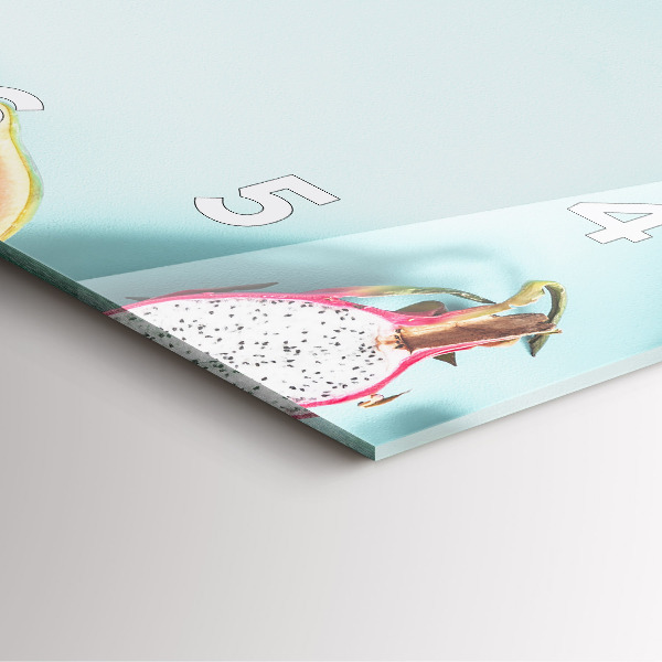 Square wall clock Summer composition