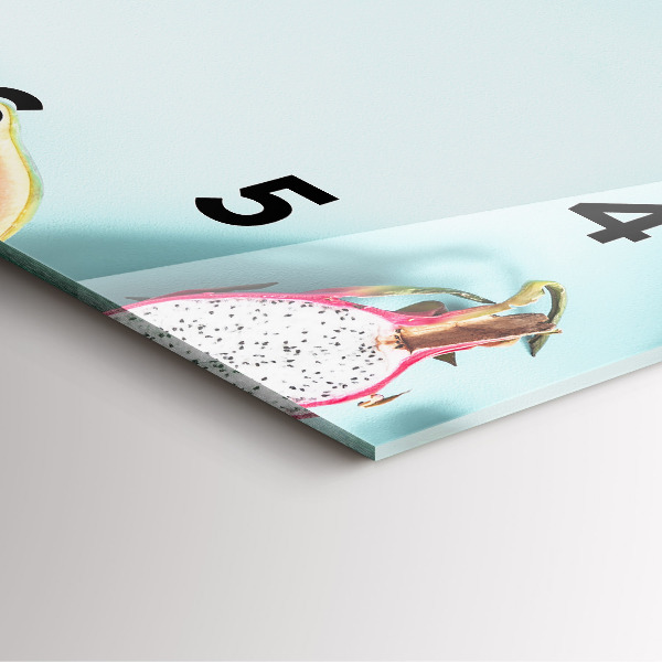 Square wall clock Summer composition