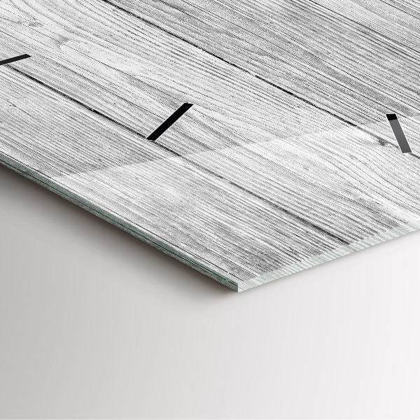 Square wall clock Wooden panels