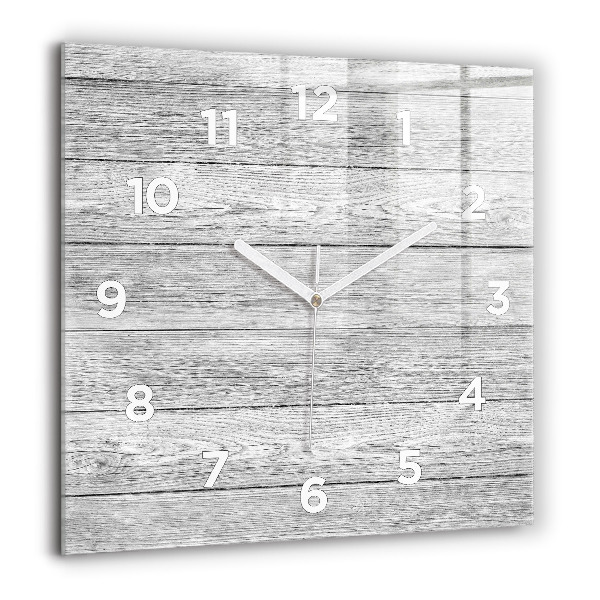 Square wall clock Wooden panels