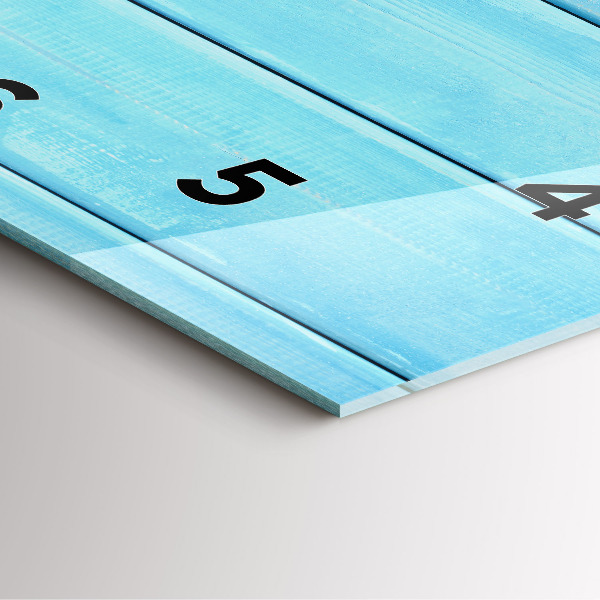 Square wall clock Beach accessories and boards