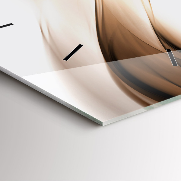 Square wall clock Abstraction line