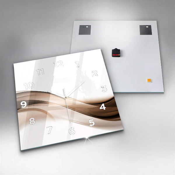 Square wall clock Abstraction line