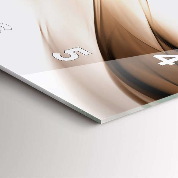 Square wall clock Abstraction line