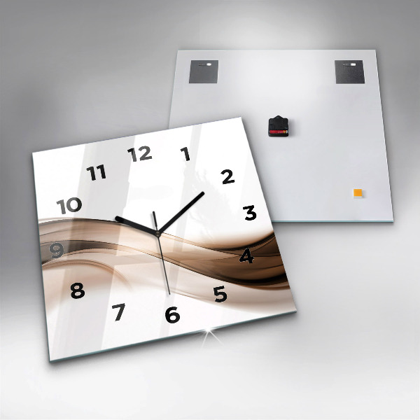 Square wall clock Abstraction line