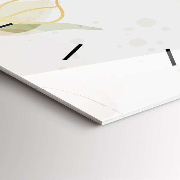 Square wall clock Pastel abstraction