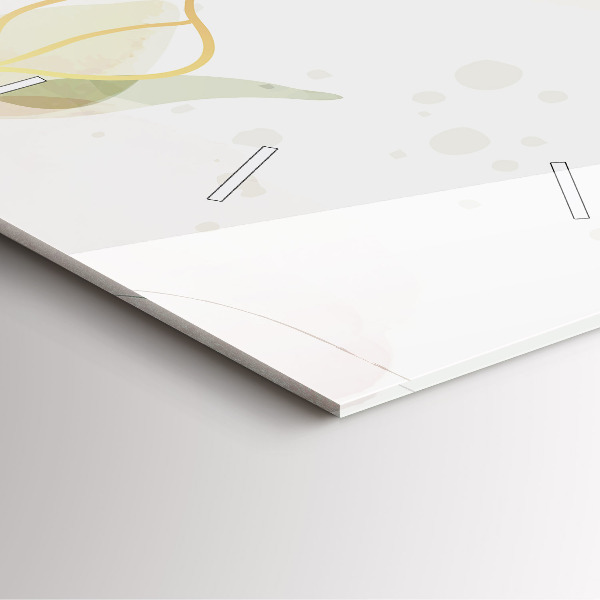 Square wall clock Pastel abstraction