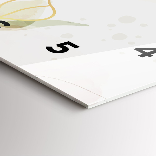 Square wall clock Pastel abstraction