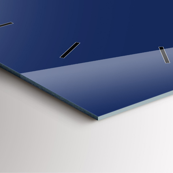 Square wall clock Navy blue color