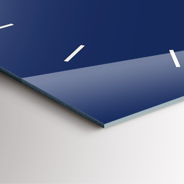 Square wall clock Navy blue color