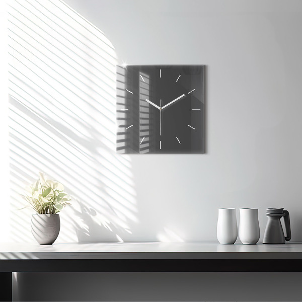 Square wall clock Color gray