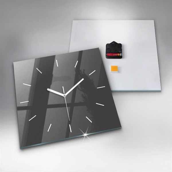 Square wall clock Color gray