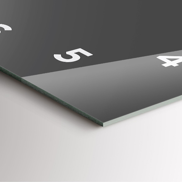 Square wall clock Color gray