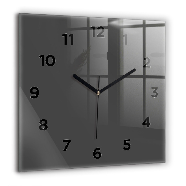 Square wall clock Color gray