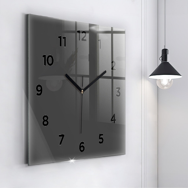 Square wall clock Color gray