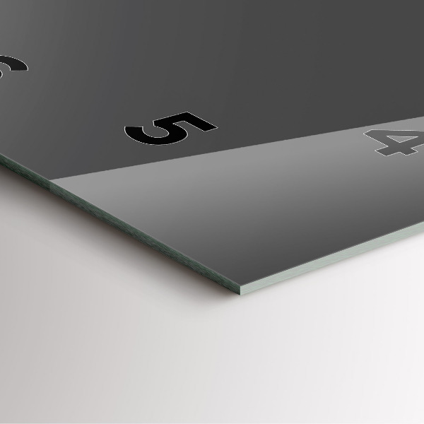 Square wall clock Color gray