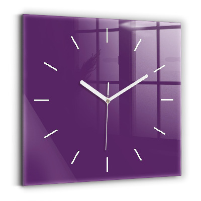 Square wall clock Violet