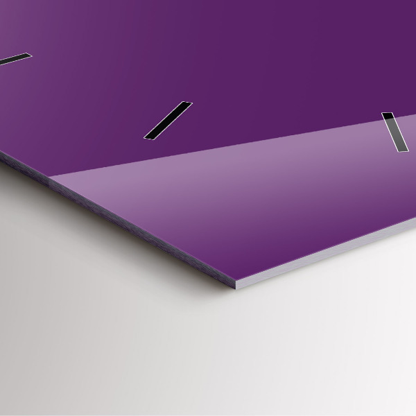Square wall clock Violet