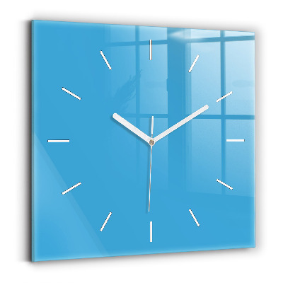 Square wall clock Blue
