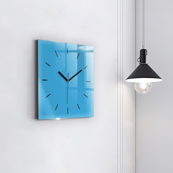 Square wall clock Blue