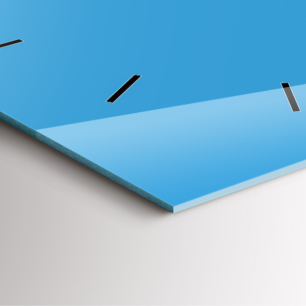 Square wall clock Blue