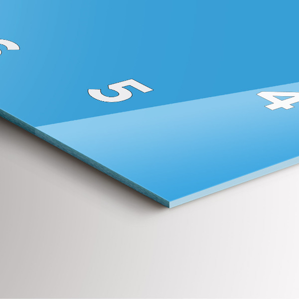 Square wall clock Blue