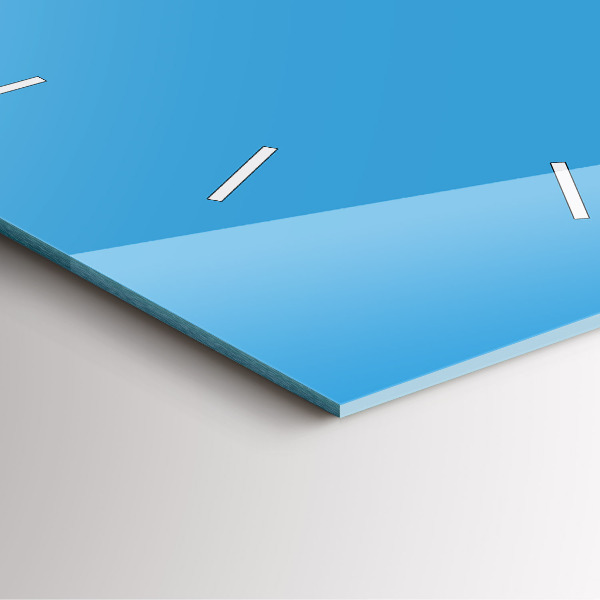 Square wall clock Blue