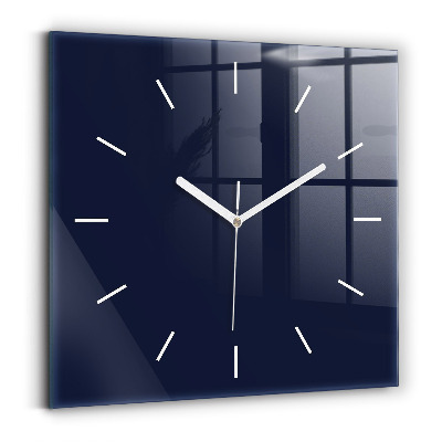 Square wall clock Dark Navy
