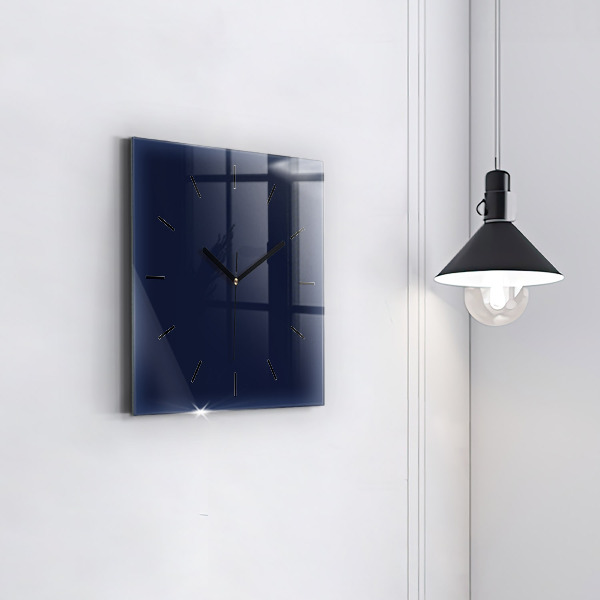 Square wall clock Dark Navy