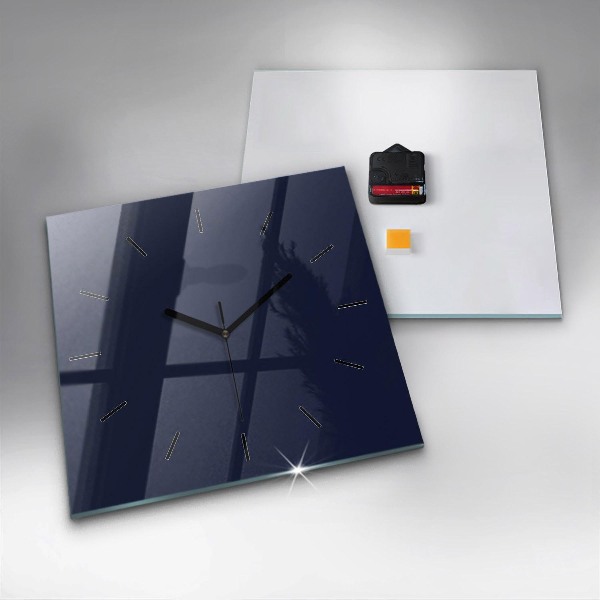 Square wall clock Dark Navy
