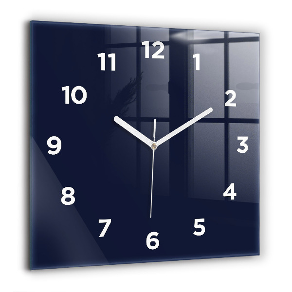 Square wall clock Dark Navy