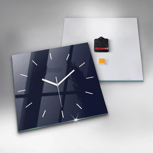 Square wall clock Dark Navy