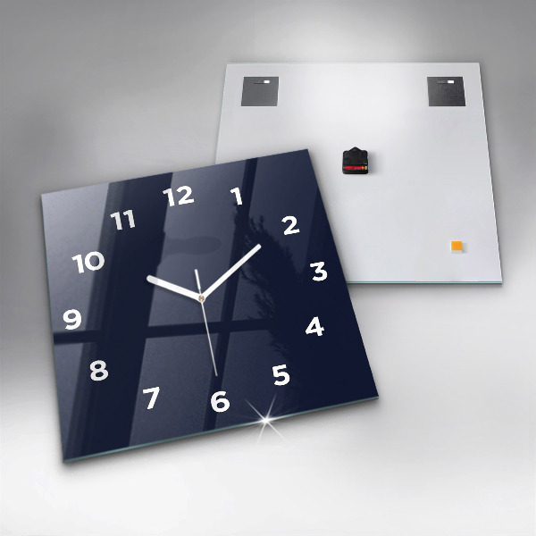 Square wall clock Dark Navy