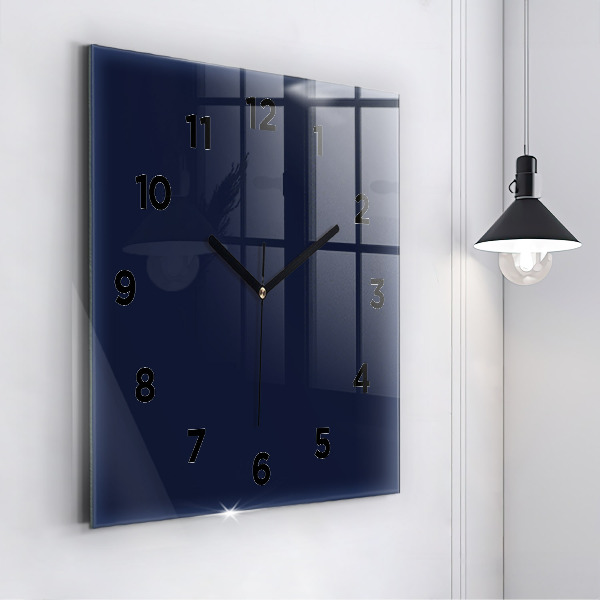 Square wall clock Dark Navy