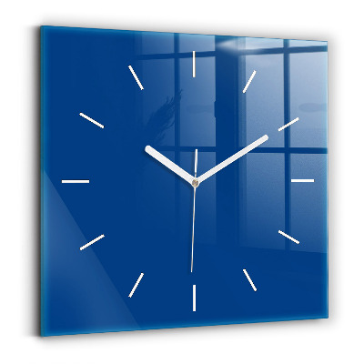 Square wall clock Blue