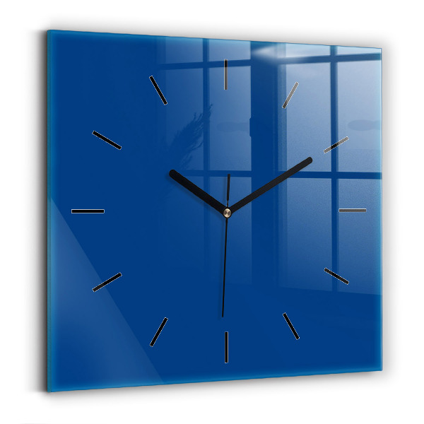 Square wall clock Blue