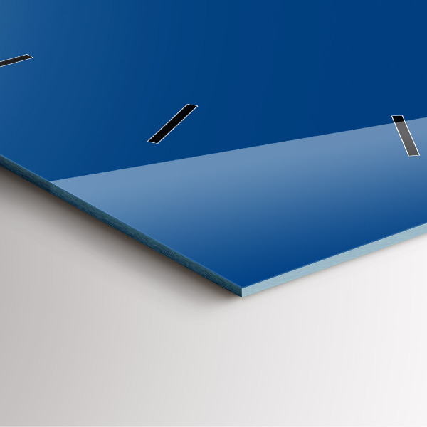 Square wall clock Blue