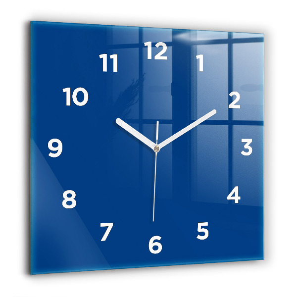 Square wall clock Blue