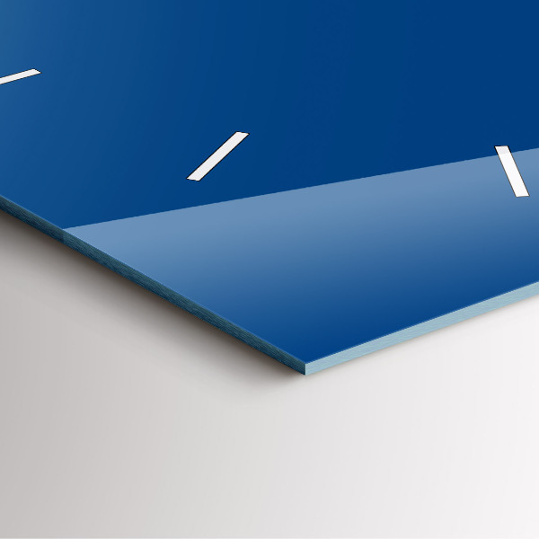 Square wall clock Blue