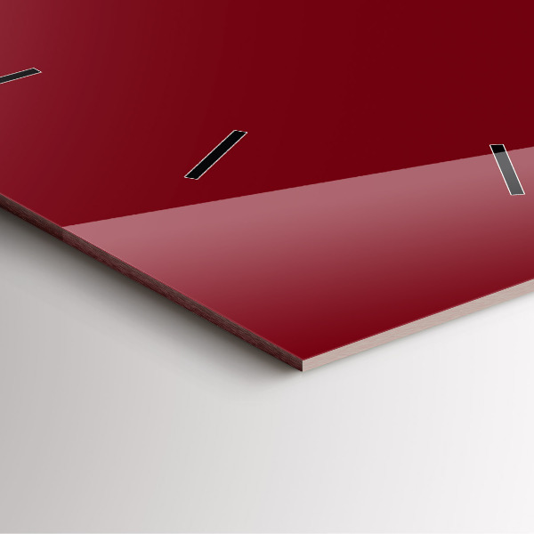 Square wall clock Burgundy