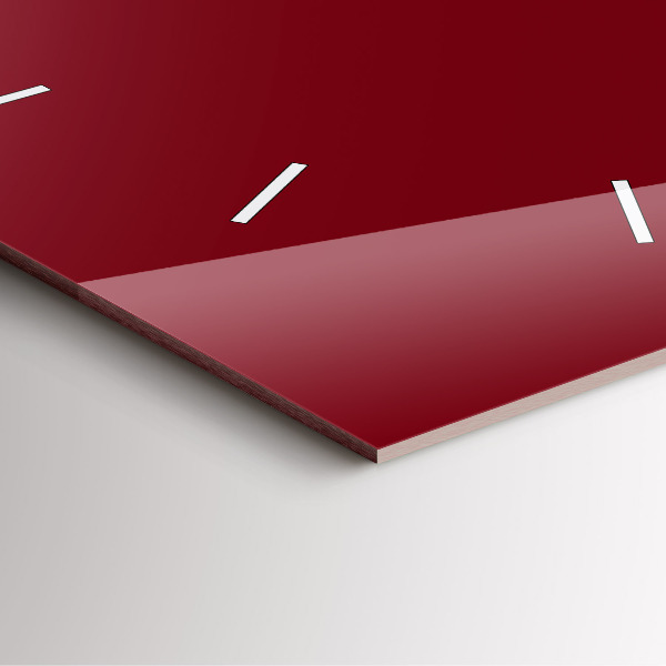 Square wall clock Burgundy