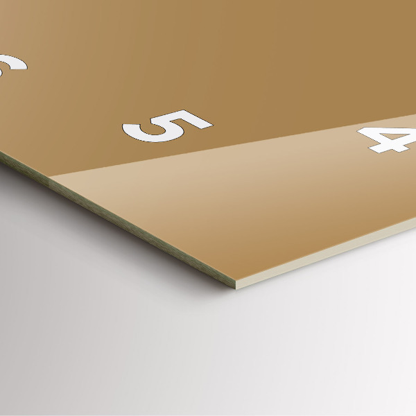 Square wall clock Beige