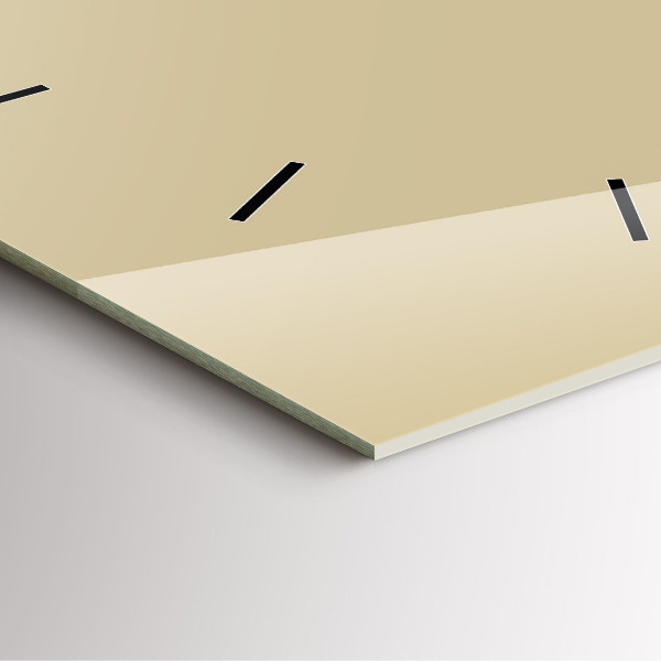 Square wall clock Beige